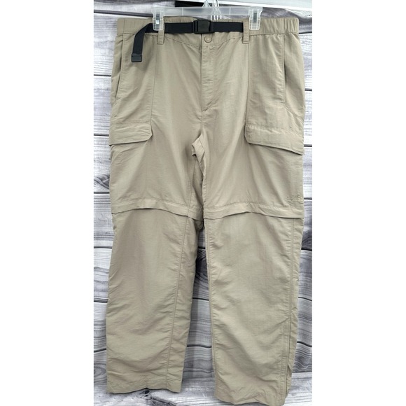 THE NORTH FACE PARAMOUNT TRAIL CONVERTIBLE HIKING PANTS Men's XL‎ 38 X 32  TAN - Picture 1 of 9